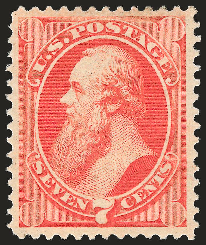 US Stamps Values Scott Catalogue 149 - 7c 1871 Stanton Without Grill. Robert Siegel Auction Galleries, Apr 2009, Sale 972, Lot 3152