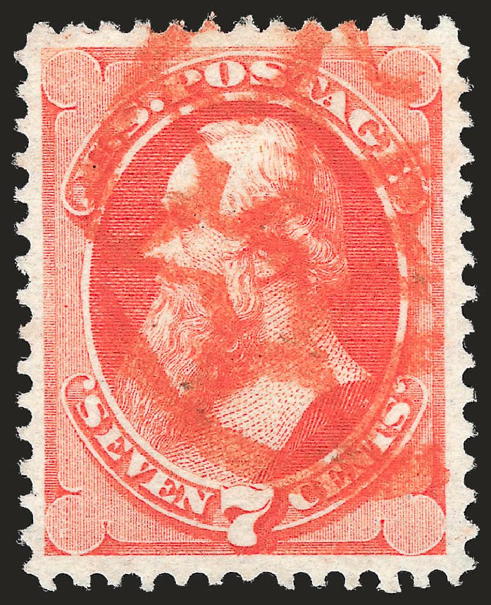 Values of US Stamp Scott # 149 - 1871 7c Stanton Without Grill. Robert Siegel Auction Galleries, Sep 2009, Sale 976, Lot 1552