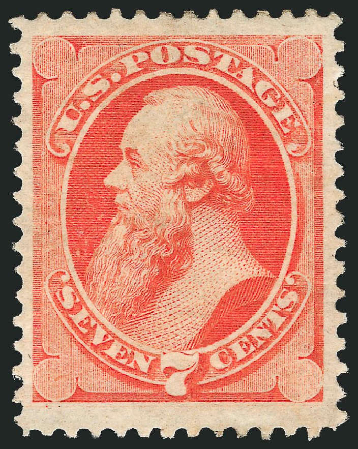 Cost of US Stamps Scott 149 - 1871 7c Stanton Without Grill. Robert Siegel Auction Galleries, Dec 2009, Sale 982, Lot 5443