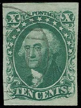 US Stamps Value Scott Cat. #15 - 1855 10c Washington. H.R. Harmer, Jun 2013, Sale 3003, Lot 1047