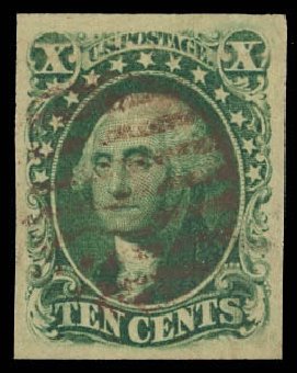 Price of US Stamps Scott Catalog 15: 1855 10c Washington. Daniel Kelleher Auctions, Jun 2012, Sale 630, Lot 1227