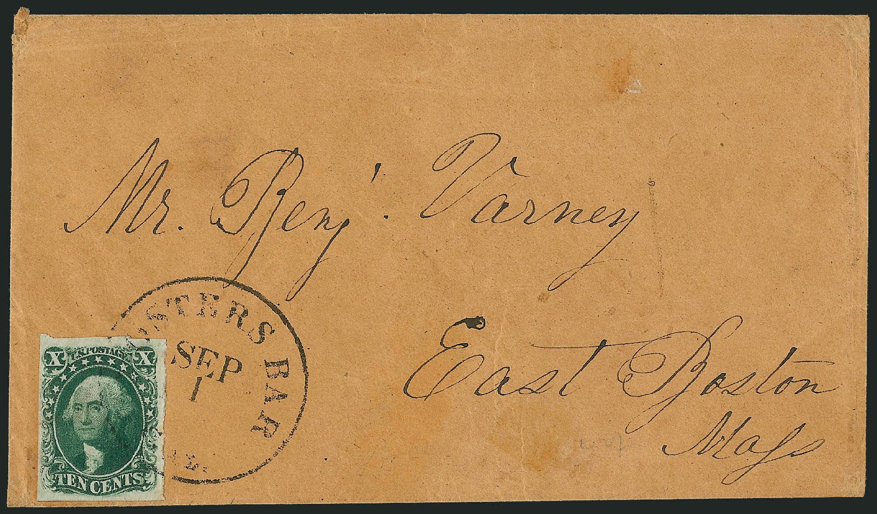 Value of US Stamps Scott #15 - 10c 1855 Washington. Robert Siegel Auction Galleries, Sep 2010, Sale 993, Lot 298