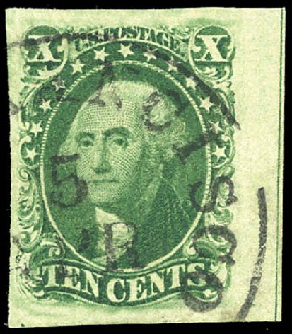 Value of US Stamp Scott Catalog #15: 10c 1855 Washington. Matthew Bennett International, Sep 2011, Sale 338, Lot 1689