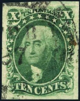 US Stamps Price Scott Catalogue #15 - 1855 10c Washington. Harmer-Schau Auction Galleries, Jan 2014, Sale 100, Lot 429