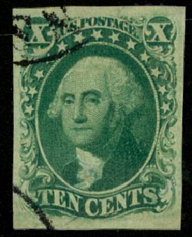 US Stamp Prices Scott Catalog # 15: 1855 10c Washington. Daniel Kelleher Auctions, Dec 2013, Sale 640, Lot 49