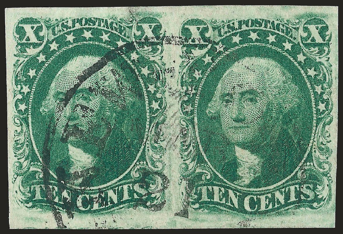 US Stamps Values Scott Catalogue 15 - 1855 10c Washington. Robert Siegel Auction Galleries, Sep 2009, Sale 976, Lot 1179