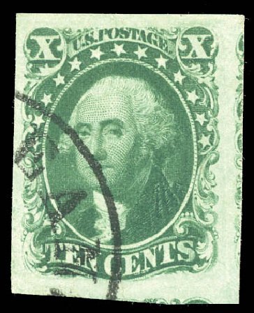 Costs of US Stamp Scott Catalog # 15 - 1855 10c Washington. Matthew Bennett International, Sep 2011, Sale 338, Lot 1690
