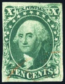 Cost of US Stamps Scott 15: 1855 10c Washington. Harmer-Schau Auction Galleries, Jul 2010, Sale 86, Lot 330