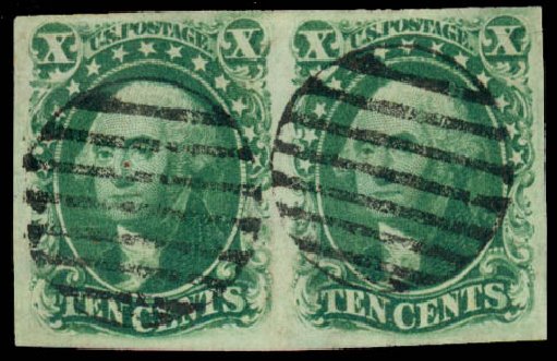 US Stamps Prices Scott 15: 10c 1855 Washington. Daniel Kelleher Auctions, Dec 2013, Sale 640, Lot 50