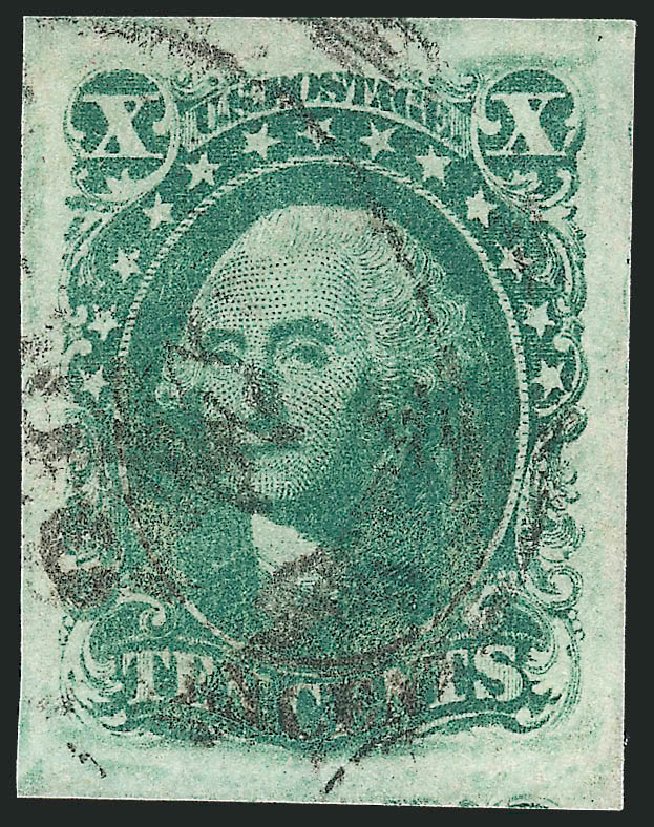 US Stamps Price Scott Catalogue 15: 10c 1855 Washington. Robert Siegel Auction Galleries, Dec 2012, Sale 1037, Lot 1440