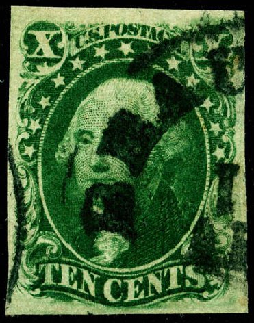 US Stamp Value Scott # 15 - 10c 1855 Washington. Matthew Bennett International, Jun 2008, Sale 328, Lot 491