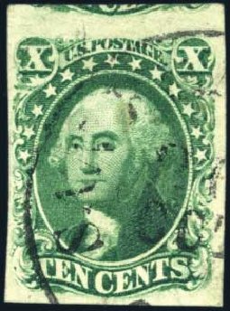 Prices of US Stamps Scott Cat. # 15 - 10c 1855 Washington. Harmer-Schau Auction Galleries, Mar 2011, Sale 89, Lot 91