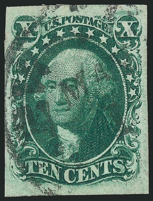Cost of US Stamps Scott Catalogue # 15 - 1855 10c Washington. Robert Siegel Auction Galleries, Oct 2011, Sale 1014, Lot 1071