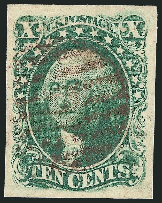 US Stamps Value Scott Catalogue 15 - 1855 10c Washington. Robert Siegel Auction Galleries, Dec 2012, Sale 1037, Lot 1441