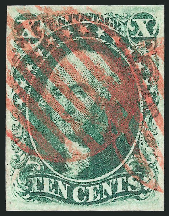 US Stamp Prices Scott Catalogue #15: 1855 10c Washington. Robert Siegel Auction Galleries, Dec 2013, Sale 1062, Lot 121