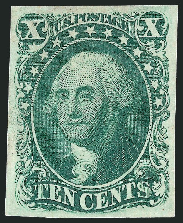 Values of US Stamps Scott Catalogue #15 - 10c 1855 Washington. Robert Siegel Auction Galleries, Feb 2010, Sale 983, Lot 11