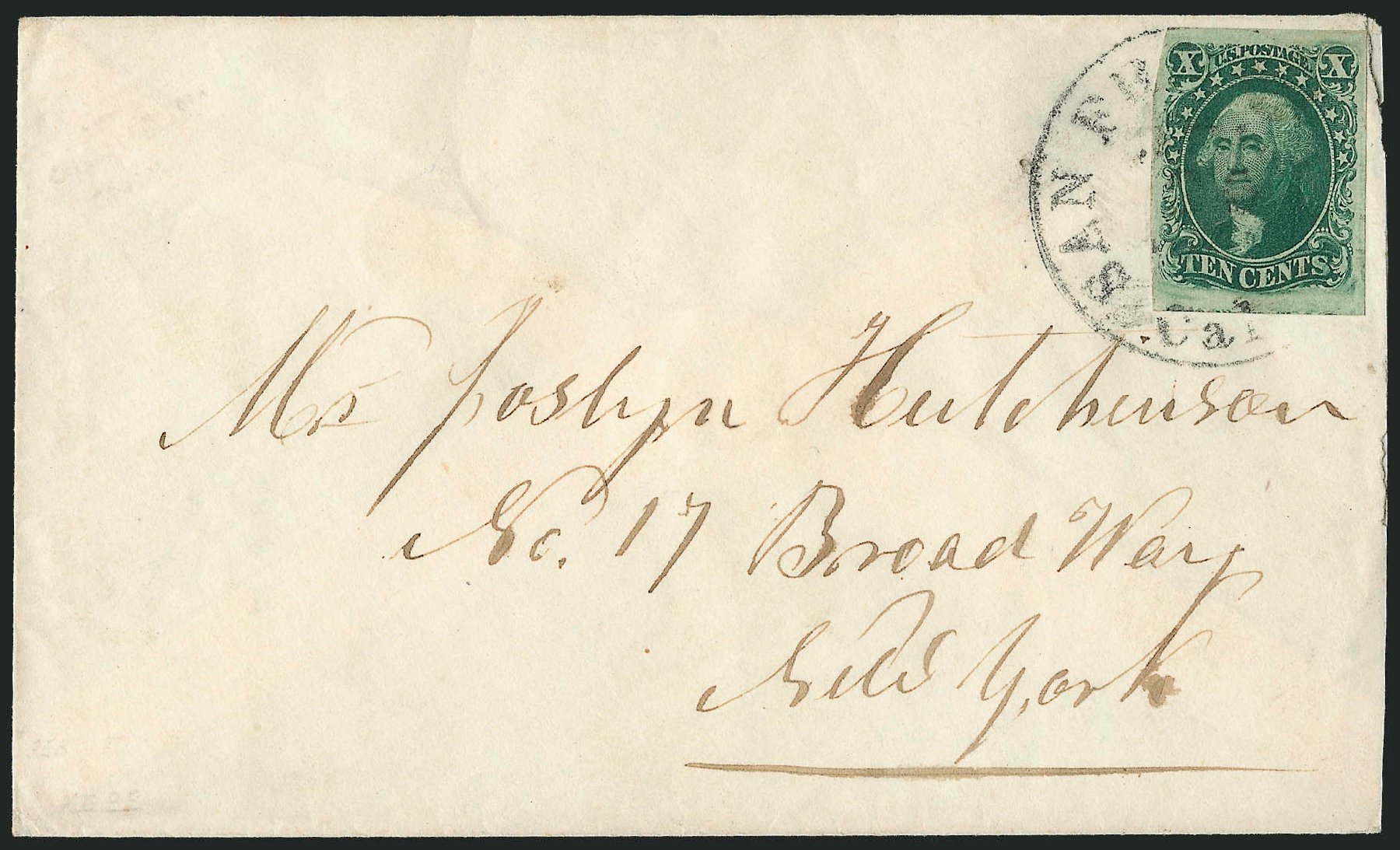 US Stamps Values Scott 15: 10c 1855 Washington. Robert Siegel Auction Galleries, Sep 2010, Sale 993, Lot 301