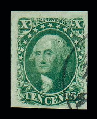 Costs of US Stamp Scott Catalog 15: 1855 10c Washington. Matthew Bennett International, Jun 2007, Sale 319, Lot 1074