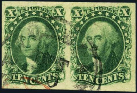 US Stamp Price Scott Catalogue 15 - 10c 1855 Washington. Harmer-Schau Auction Galleries, Jan 2013, Sale 96, Lot 414
