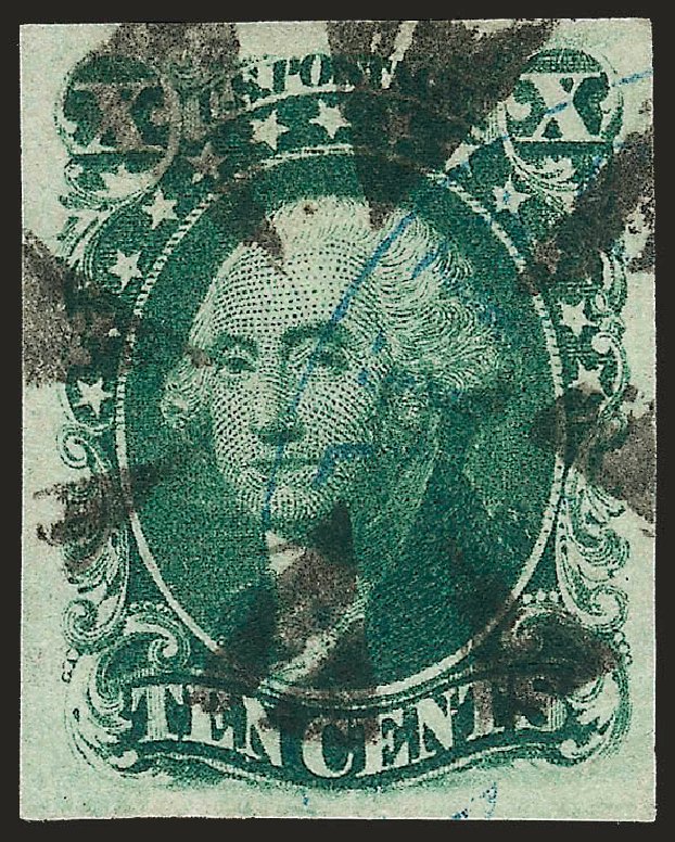 US Stamp Prices Scott #15: 1855 10c Washington. Robert Siegel Auction Galleries, Oct 2008, Sale 963, Lot 245