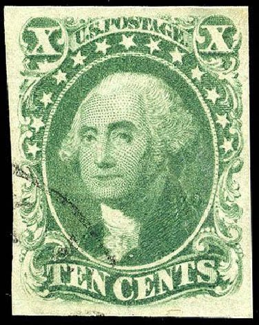 Costs of US Stamp Scott Cat. 15 - 1855 10c Washington. Matthew Bennett International, Apr 2008, Sale 326, Lot 42