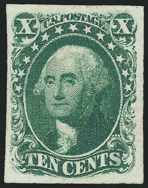 Value of US Stamp Scott Catalog # 15: 10c 1855 Washington. Robert Siegel Auction Galleries, Mar 2011, Sale 1007, Lot 2122