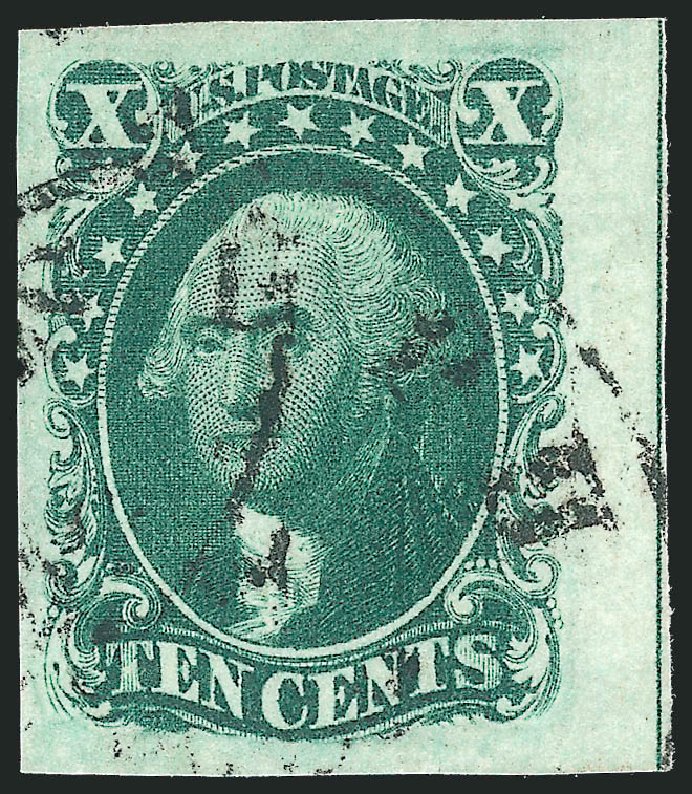 Values of US Stamp Scott # 15: 1855 10c Washington. Robert Siegel Auction Galleries, Apr 2014, Sale 1068, Lot 32