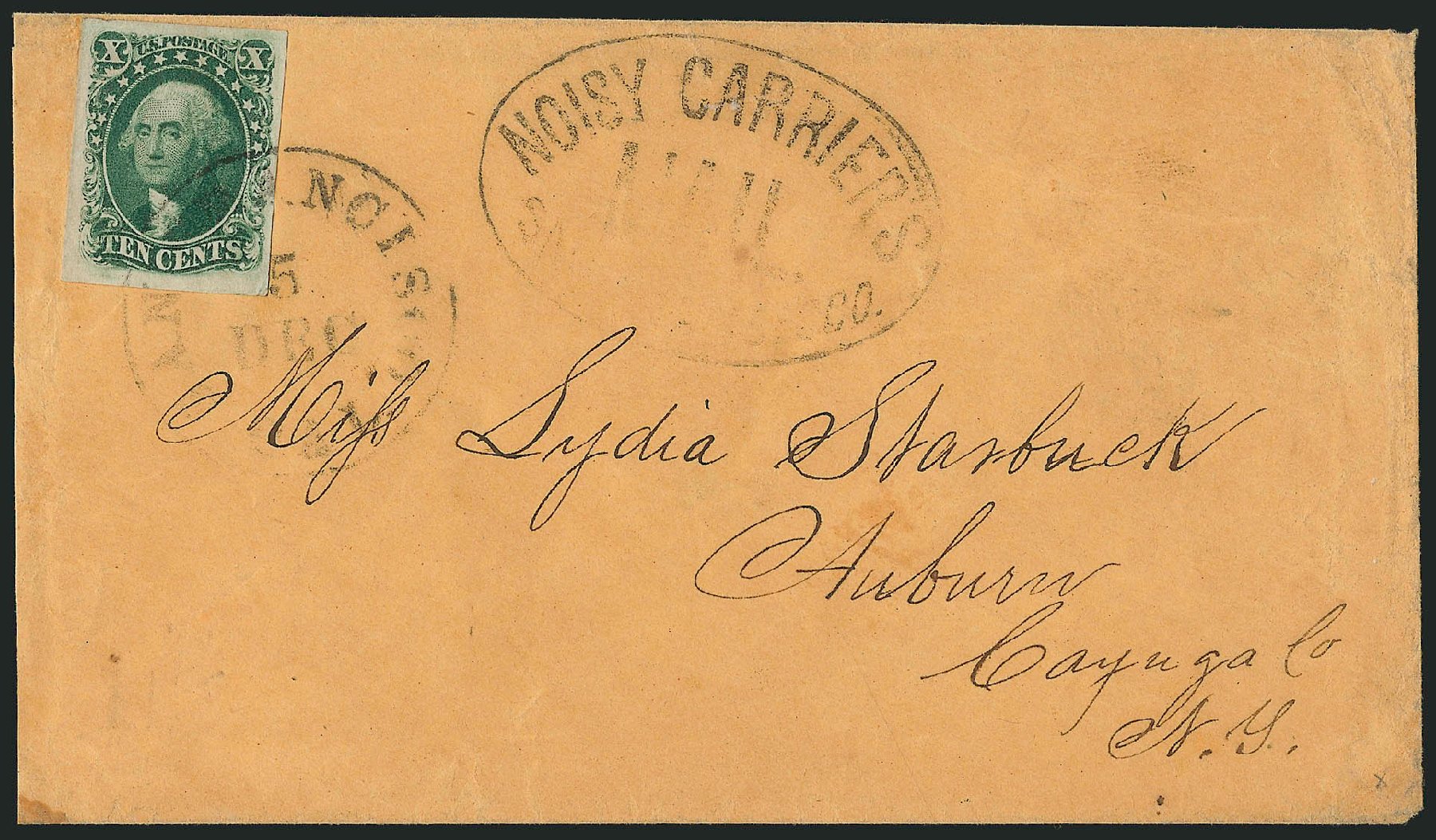 Cost of US Stamps Scott #15: 1855 10c Washington. Robert Siegel Auction Galleries, Nov 2014, Sale 1084, Lot 3072