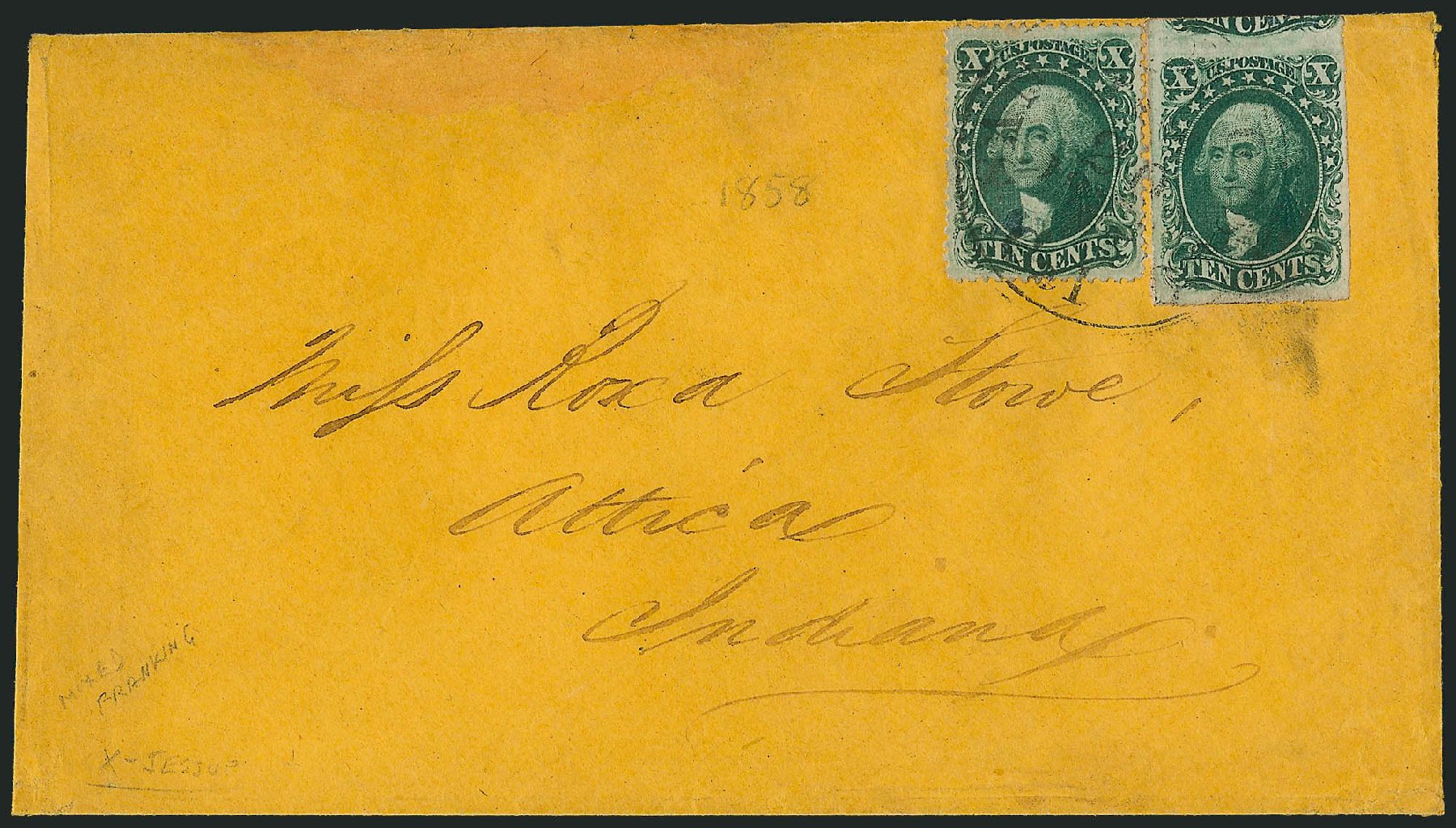 Values of US Stamps Scott #15 - 1855 10c Washington. Robert Siegel Auction Galleries, Sep 2010, Sale 993, Lot 302