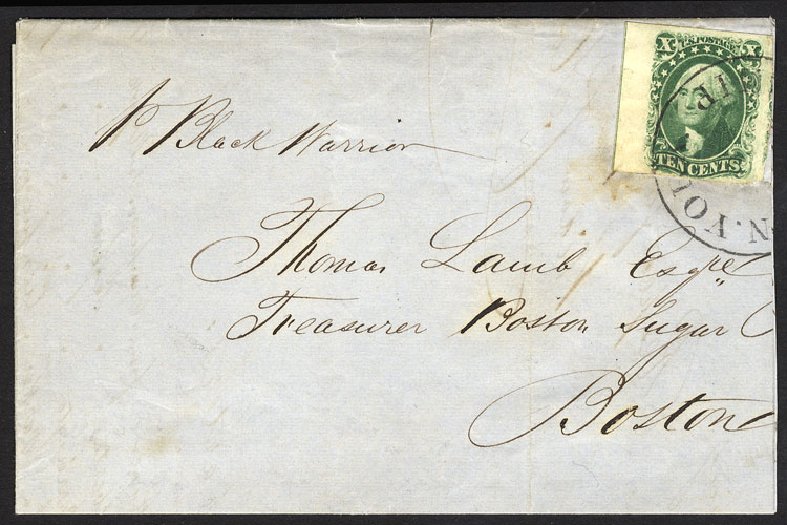Values of US Stamp Scott #15: 10c 1855 Washington. Cherrystone Auctions, May 2008, Sale 200805, Lot 53