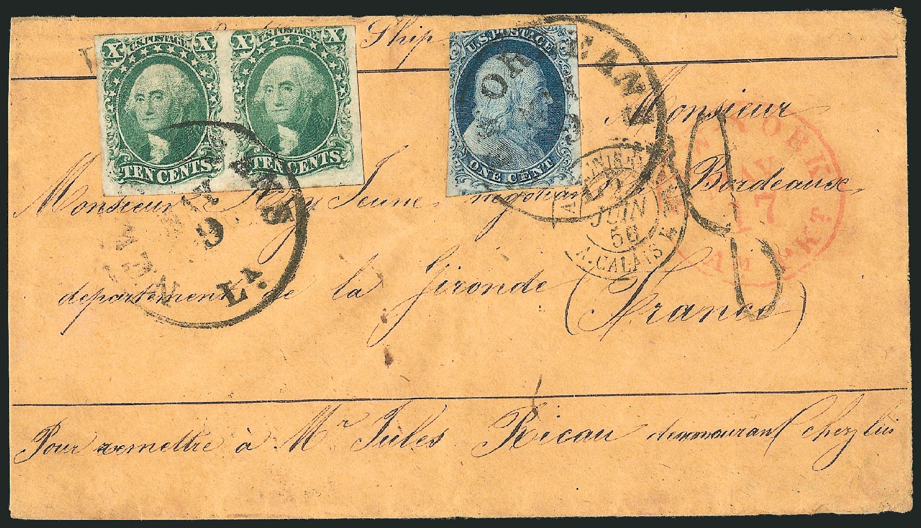 Values of US Stamp Scott Cat. 15 - 10c 1855 Washington. Robert Siegel Auction Galleries, Dec 2010, Sale 1002, Lot 3733