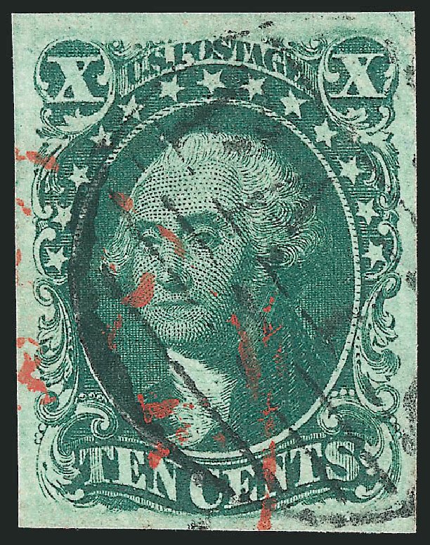Costs of US Stamps Scott Catalogue #15 - 10c 1855 Washington. Robert Siegel Auction Galleries, Mar 2011, Sale 1007, Lot 2123