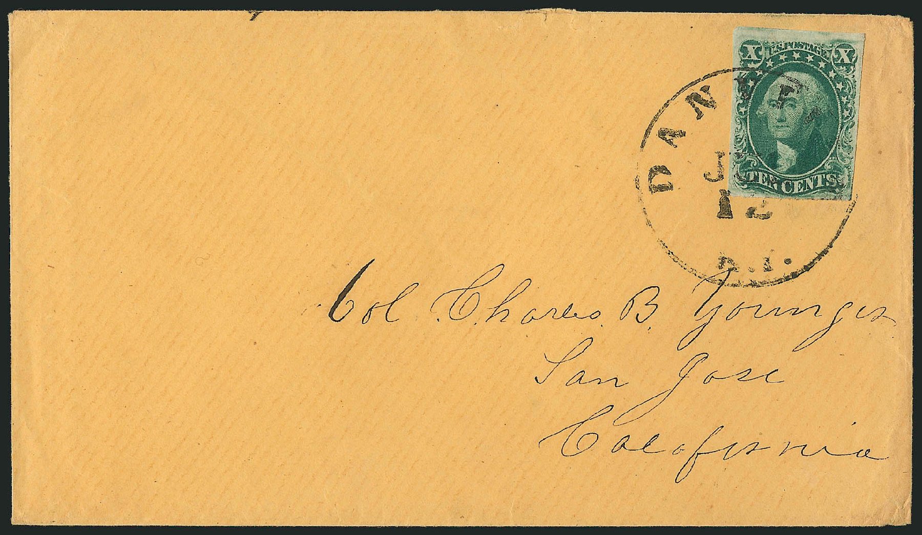 US Stamp Values Scott Catalog #15: 10c 1855 Washington. Robert Siegel Auction Galleries, Nov 2014, Sale 1084, Lot 3073