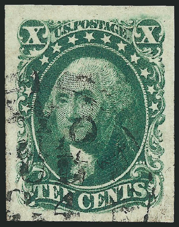 US Stamp Price Scott Cat. # 15: 1855 10c Washington. Robert Siegel Auction Galleries, Oct 2010, Sale 997, Lot 5193