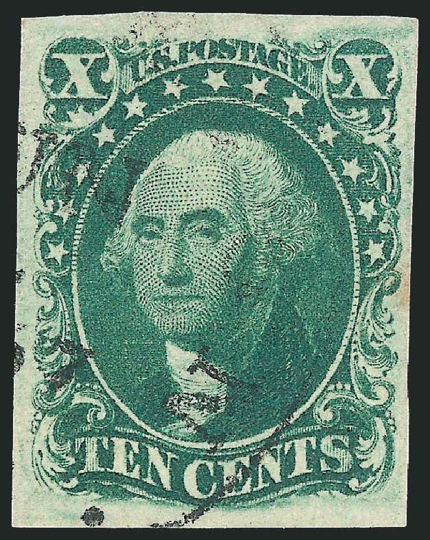 US Stamps Values Scott Cat. 15 - 10c 1855 Washington. Robert Siegel Auction Galleries, Sep 2010, Sale 993, Lot 256