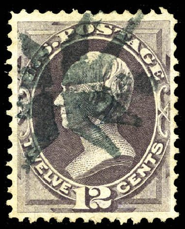 Value of US Stamps Scott Cat. 151 - 12c 1870 Clay Without Grill. Matthew Bennett International, Mar 2012, Sale 344, Lot 4367