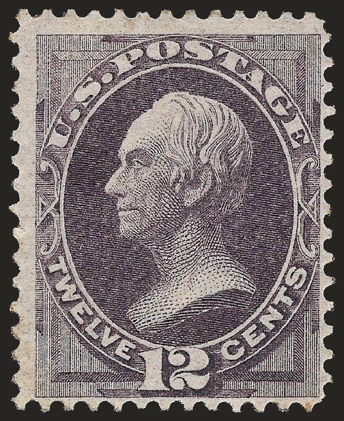 US Stamps Value Scott Cat. #151: 1870 12c Clay Without Grill. Robert Siegel Auction Galleries, Dec 2009, Sale 982, Lot 5447