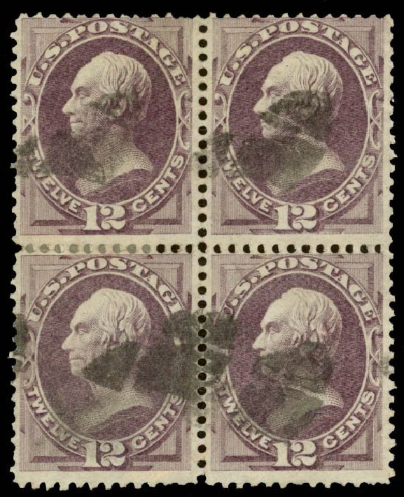 US Stamp Value Scott # 151: 12c 1870 Clay Without Grill. Daniel Kelleher Auctions, Sep 2014, Sale 655, Lot 278