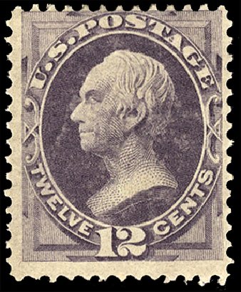 Price of US Stamp Scott Catalog # 151 - 12c 1870 Clay Without Grill. Cherrystone Auctions, Feb 2011, Sale 201102, Lot 59