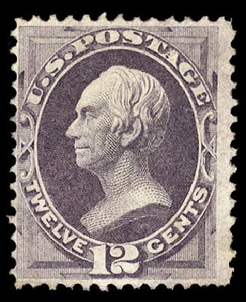 Prices of US Stamp Scott Catalogue 151: 12c 1870 Clay Without Grill. Cherrystone Auctions, Mar 2013, Sale 201303, Lot 49