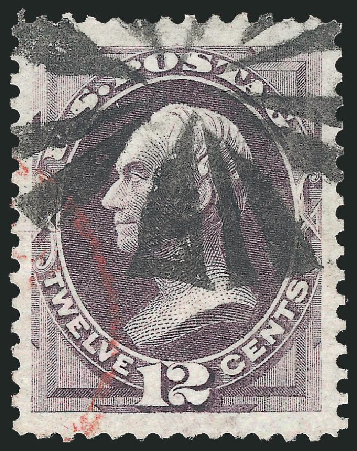 Costs of US Stamps Scott # 151 - 1870 12c Clay Without Grill. Robert Siegel Auction Galleries, Sep 2012, Sale 1027, Lot 59