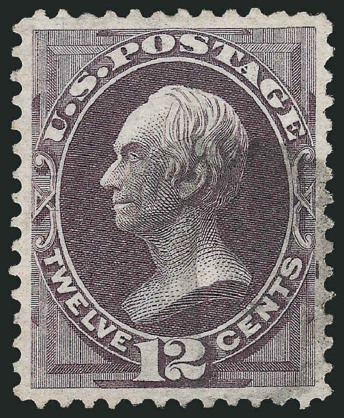 US Stamps Price Scott Cat. #151 - 1870 12c Clay Without Grill. Robert Siegel Auction Galleries, Oct 2012, Sale 1032, Lot 3239