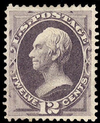Costs of US Stamps Scott Catalogue 151: 1870 12c Clay Without Grill. Cherrystone Auctions, Apr 2010, Sale 201004, Lot 171