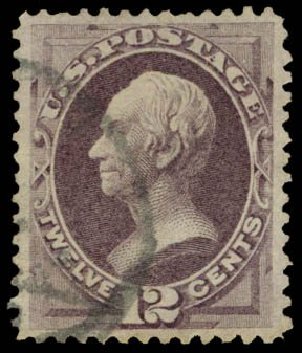 Value of US Stamps Scott #151: 1870 12c Clay Without Grill. Daniel Kelleher Auctions, May 2014, Sale 653, Lot 2111