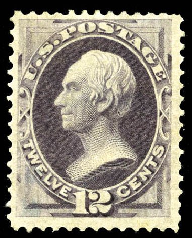 Value of US Stamps Scott Catalog 151: 12c 1870 Clay Without Grill. Matthew Bennett International, Mar 2012, Sale 344, Lot 4365