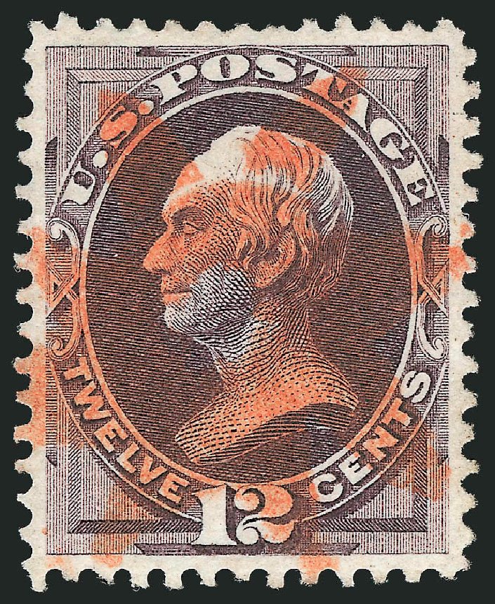 US Stamp Prices Scott Catalog 151 - 1870 12c Clay Without Grill. Robert Siegel Auction Galleries, Nov 2012, Sale 1034, Lot 155