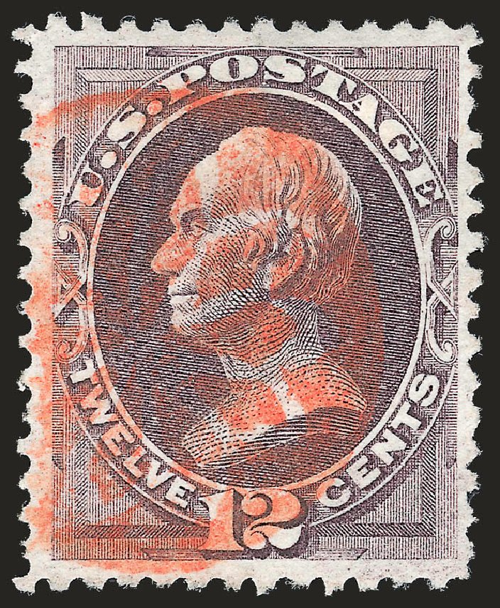 US Stamp Prices Scott Catalogue 151: 1870 12c Clay Without Grill. Robert Siegel Auction Galleries, Sep 2009, Sale 976, Lot 1555