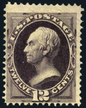 Value of US Stamp Scott 151 - 12c 1870 Clay Without Grill. Harmer-Schau Auction Galleries, May 2012, Sale 93, Lot 282