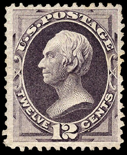 US Stamp Prices Scott Cat. 151: 12c 1870 Clay Without Grill. Cherrystone Auctions, Jul 2013, Sale 201307, Lot 43