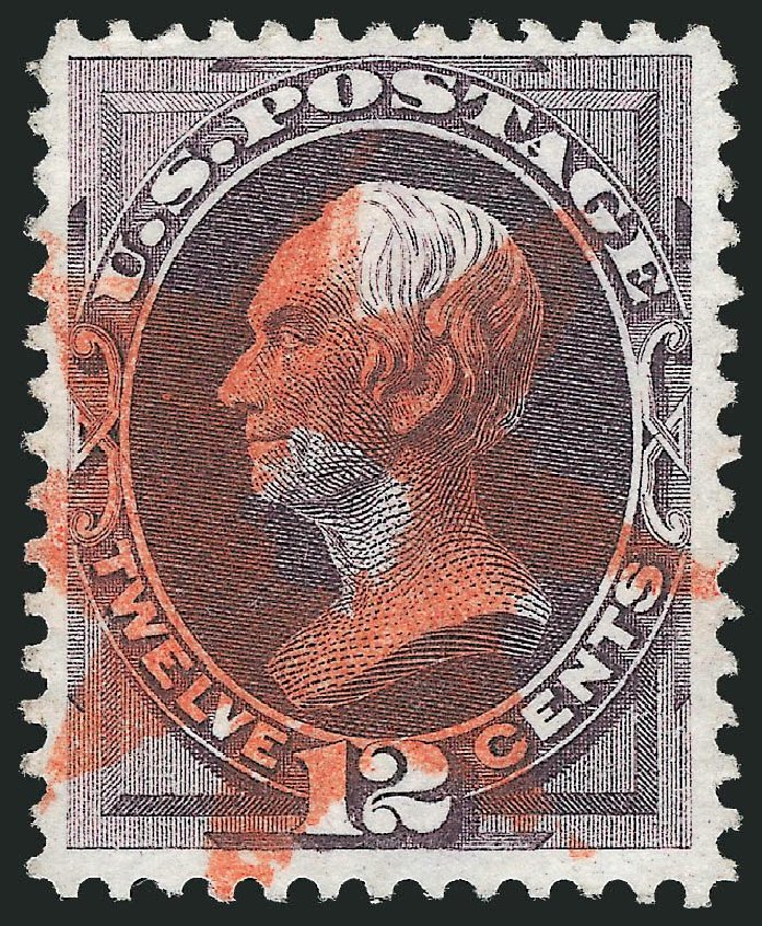 Value of US Stamps Scott Catalog 151: 12c 1870 Clay Without Grill. Robert Siegel Auction Galleries, Nov 2013, Sale 1061, Lot 3593